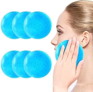 AOOWU Herbruikbare ijspakketten voor blessures, 6 stuks gel warme en koude ijspakketten voor gewrichtspijn, spierpijn, warme en koude therapie, gelwrap ondersteuning voor herstel van blessures