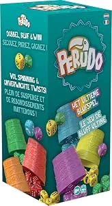 Asmodee - PERUDO (nieuwe versie) – gezelschapsspel voor volwassenen en kinderen vanaf 8 jaar – schudden, spreken, winnen – dobbel- en bluffspel – 2 tot 6 spelers – 30 minuten – [NL][FR]