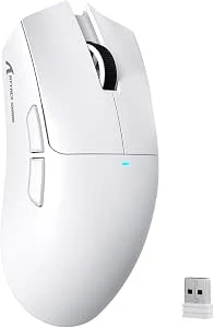 ATTACK SHARK X11SE Draadloze Gamingmuis, 63 g Superlicht Met PixArt PAW3311 Sensor, 22.000 DPI, Tri-Mode BT/2.4Ghz/Bedraad, 1000Hz, 300mAh Batterij, Dubbele Driver, voor PC/Xbox/PS/Mac (Wit)
