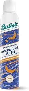 Batiste Droogshampoo Overnight Fresh 200 ml, Dry Shampoo voor het opfrissen en stylen van het haar, haarstyling spray zonder uitspoelen, haarreiniging 's nachts