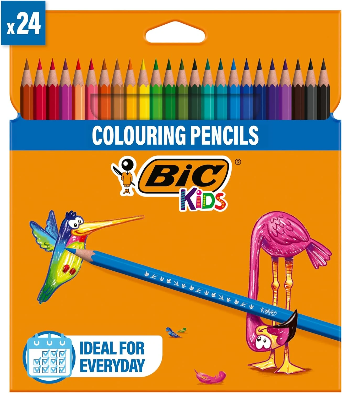 Bic Kids Tropicolors Kinderstiften - Kleurpotlodenset Voor Kinderen, 24 Stiften