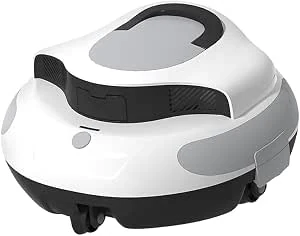 Draadloze robotstofzuiger, automatische robotstofzuiger van 100 minuten, zelfparkeren, vacuümzuiging, 5000 mAh, voor bovengronds zwembad tot 1000 m²
