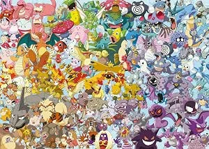 Erwachsenenpuzzle 1000 Teile - Challenge Pokémon, New Version