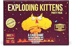 Exploding Kittens Party Pack, 2-10 Players, Ages 7+, Party Card Game