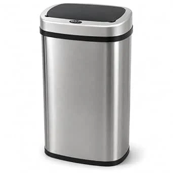 Five Stars® Prullenbak met Sensor - 60 Liter - Afvalbak RVS - Vuilnisbak - Soft Close Deksel - Zilver