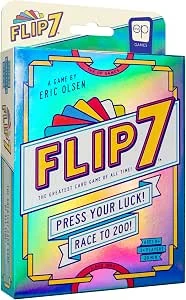 Flip 7™ Kaartspel | Compact Familiespel | Mix van Geluk en Strategie | Snel en Makkelijk te Leren | 94 Kaarten | Engelstalige Spelregels