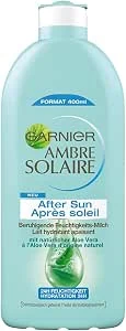 Garnier Ambre Solaire After Sun Moisturizing Milk, Sun Protection, After Sun Lotion met Aloë Vera, kalmeert en verkoelt, 400 ml