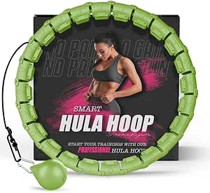Gewogen hoelahoep Infinity Smart Hoops met teller 22"-44" inch hoelahoepels 2 in 1 buik fitness bericht oefenapparatuur niet-val oefening verstelbare hoepels