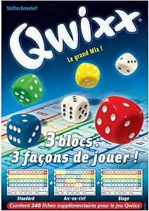 GIGAMIC jnqr – dobbelspel – Qwixx – navulverpakking blok-Score – 3 x 80 stekkers