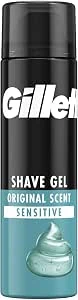 Gillette Classic Sensitive Scheergel Voor Mannen, Voor Gevoelige Huid, Helpt Beschermen Tegen Scheerirritatie, 200Ml
