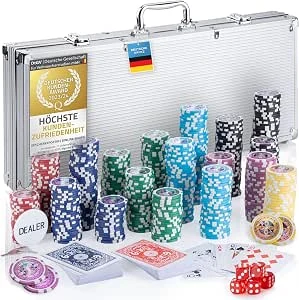 GOODS+GADGETS® Pokerset 500 Fiches in Aluminium Koffer - Compleet