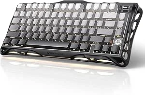 GravaStar Mercury K1 mechanisch gamingtoetsenbord, kleurverloop, zwart