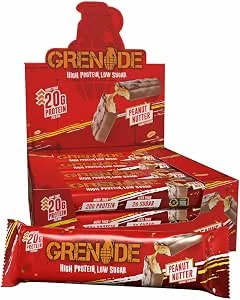 Grenade Eiwitrijke-Reep - Peanut Nutter, 12 x 60 g