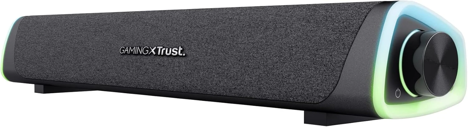 GXTrust Axon Soundbar met RGB-verlichting 12W, 3.5mm AUX, Zwart