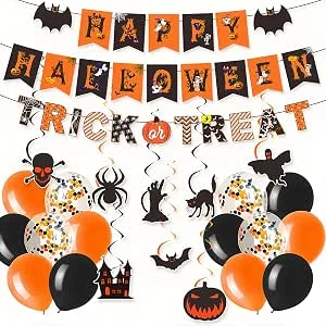 Halloween Decoratie Set,Griezelige Feestdecoratie, Banner en Hangdecoraties
