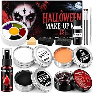 Halloween Makeup Schmink Kit voor Face Body Paint Volwassenen en Kinderen