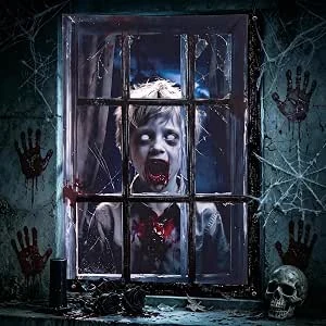 Halloween Raamdecoraties, Halloween Enge Raamgordijnhoes