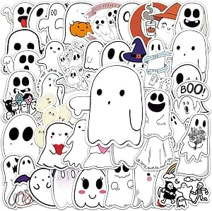 Halloween stickers, pak van 50 kartonnen stickers, decoraties, Halloween raamstickers, raamdecals, raamstickers voor kinderen
