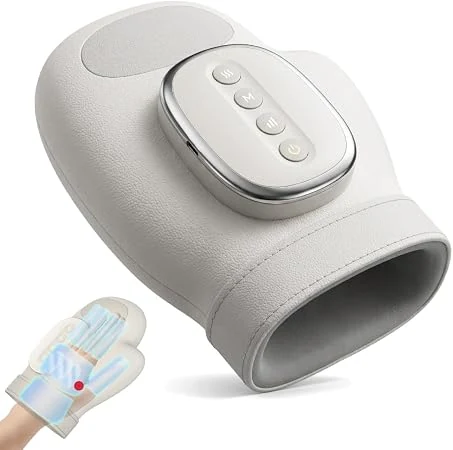Handmassageapparaat met warmte en compressie, 5 intensiteiten, 3
