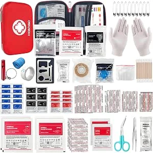 HONYAO EHBO-set, medische overleving, 200 Stuks compacte kit