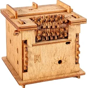 iDventure Cluebox - Schrödingers kat - Escape Room spel - vernuftige 3D houten puzzel raadsel - unieke puzzelspellen - Escape Box spel voor volwassenen en raadselbox voor kinderen
