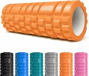 KG Physio Foam Roller - Massageroller voor benen, rug en armen - Ultra lichtgewicht kernspierroller die essentieel is om diepe spanning los te laten - 34.2 x 12.7 cm lange schuimroller