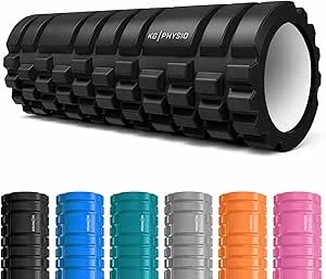 KG Physio Foam Roller - Massageroller voor benen, rug en armen - Ultra lichtgewicht kernspierroller die essentieel is om diepe spanning los te laten - 34.2 x 12.7 cm lange schuimroller