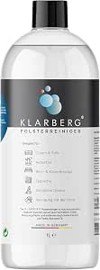 KLARBERG 1 liter reinigingsconcentraat voor gestoffeerde meubels, bank, tapijt, autostoelen, textielreiniger en nog veel meer. Geschikt voor stofzuigers, natte stofzuigers en handreiniging