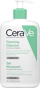 L'OREAL PARIS MB096221,Cerave Schuimende reinigingsgel, 473 ml, Foaming Moisturizer Wasgel voor dagelijks gebruik,473 ml (1er-pakket),Wit