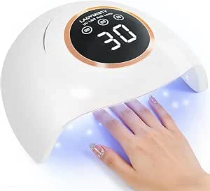 LadyMisty Nagellakdroger LED lamp, UV LED lamp voor Nagels met 30/60/99s Timer, Infrarood Sensor & LCD-display – Geschikt voor alle Gellak soorten