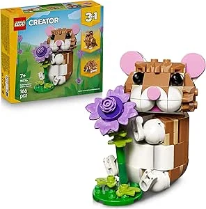 LEGO Creator 3in1 Schattige hamster met bloem 31376