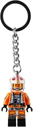 LEGO Star Wars Luke Skywalker Pilot Outfit minifiguur sleutelhanger 854288, Oranje, S