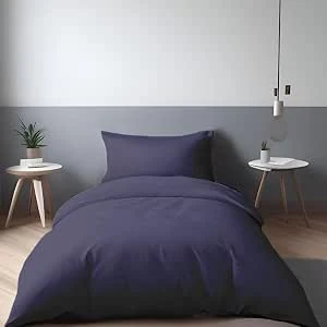 LivinEase Geborstelde Microvezel 140 x 200 cm Dekbedovertreksets - 100 GSM Marineblauw Dekbedovertrek Met 1 Kussensloop (65 x 65cm) - Hotelkwaliteit Hypoallergeen, Onderhoudsvriendelijk en Comfortabel