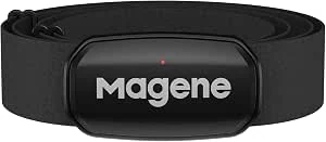 Magene H303 Heart Rate Monitor, Heart Rate Sensor Chest Strap, Protocol Ant+/Bluetooth, compatibel met iOS/Android Apps