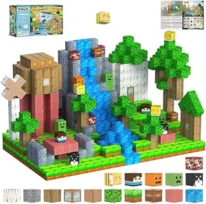 Magnetische bouwstenen, 108 stuks, magnetische blokken, magneten, kinderen vanaf 3, 4, 5, 6, 7, 8, 9 jaar, Montessori-speelgoed, creatief voor jongens en meisjes, verjaardagscadeau, bouwwereld