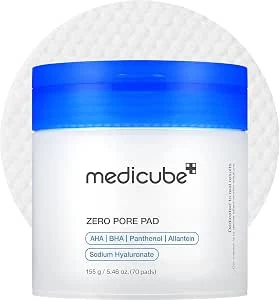 Medicube Zero Pore Pads 2.0, 70 vellen, HA + BHA poriën- en acne-verzorging