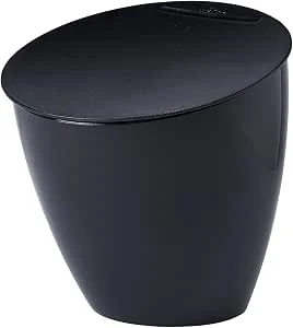 Mepal Calypso Afvalbak voor keuken, kleine afvalcontainer met deksel, voor restafval, ideaal voor keukenorganisatie, vaatwasserbestendig, 2200 ml, zwart (Nordic black)