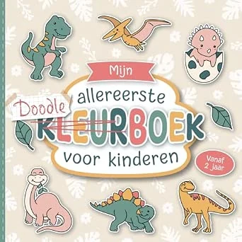 Mijn allereerste kleurboek voor kinderen van 2-4 jaar: Prachtig vormgegeven met grote dinosaurus motieven om in te kleuren | Bevordert de creativiteit en motoriek
