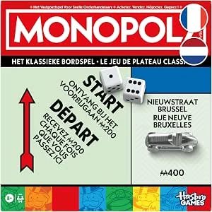Monopoly, bordspel met opbergdoos en grote speelstenen - Franse versie - Nederlands