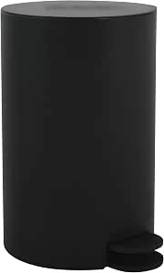 MSV Cosmetica-emmer Osaki vuilnisemmer, pedaalemmer, afvalemmer, 3 liter, met uitneembare binnenemmer, zwart