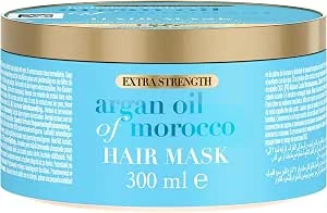OGX Argan Oil of Morocco Haarmasker, extra sterk, 300 ml, verzorgende luxe haarverzorging met rijke arganolie en zijdeproteïne