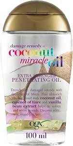 Ogx Coconut Miracle Oil Penetrating Hair Oil voor droog haar, extra sterkte, 100 ml