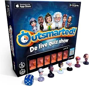 Outsmarted - Live Quiz - Bordspel op Afstand in het Nederlands - Met meer dan 10.000 Vragen en Updates - Voor een Spelletjesavond met het Gezin - Vanaf 8 jaar - Topeditie