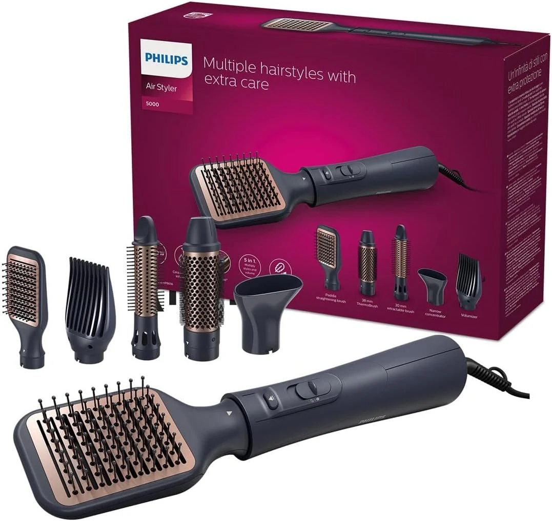 Philips Series 5000 Airstyler - haarstyler met 5 stylingaccessoires (model BHA530/00)