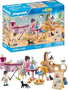 PLAYMOBIL | My Life | Katten café | Speelgoed voor kinderen | Dierenfiguren Set | Speelgoed voor kinderen vanaf 4 jaar | 71744