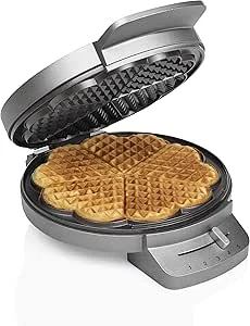 Princess 01.132380.01.001 132380 Wafelijzer – Thermostaat – 5 Hartjeswafels, Zwart