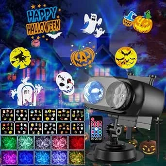 Projector Halloween & Kerst met 96 Patronen + 10 Watergolfeffecten