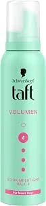 Schwarzkopf Taft Schuimbestendig volume (150 ml), houdgraad 4, haarschuim voor fijn haar, volumegevende mousse, voorkomt föhnschade zonder te plakken, veganistische formule