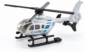 siku 0807, Police Helicopter, Metal/Plastic, Silver, Rotating rotors