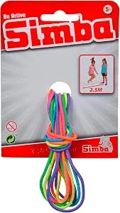 Simba 107302096 - Rubberen twist springrubber, meerkleurig, 300 cm, vanaf 5 jaar